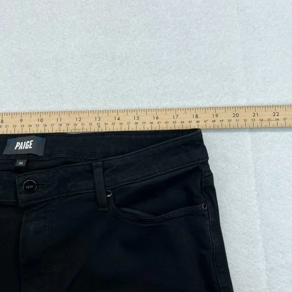 Paige Jeans Womens 34 Black Skinny HOXTON Ankle Stretch - Picture 8 of 11